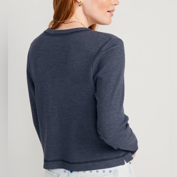 NWT Waffle Knit Crop Top - Picture 2 of 4